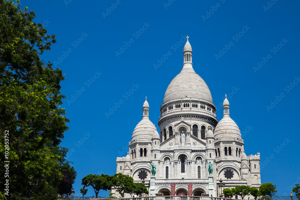View of Basilica of the Sacred Heart of Paris
