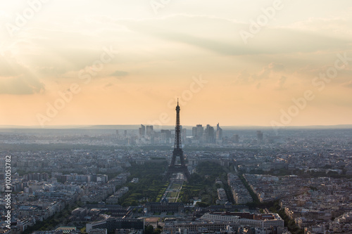 Sunset Eiffle Tower. Paris. France