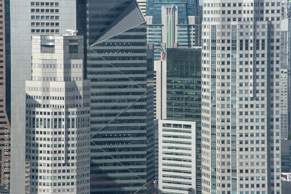 Obraz premium Office buildings in Singapore, Asia