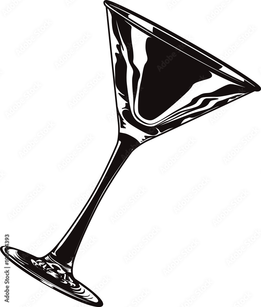 Martini glass Stock Vector Adobe Stock