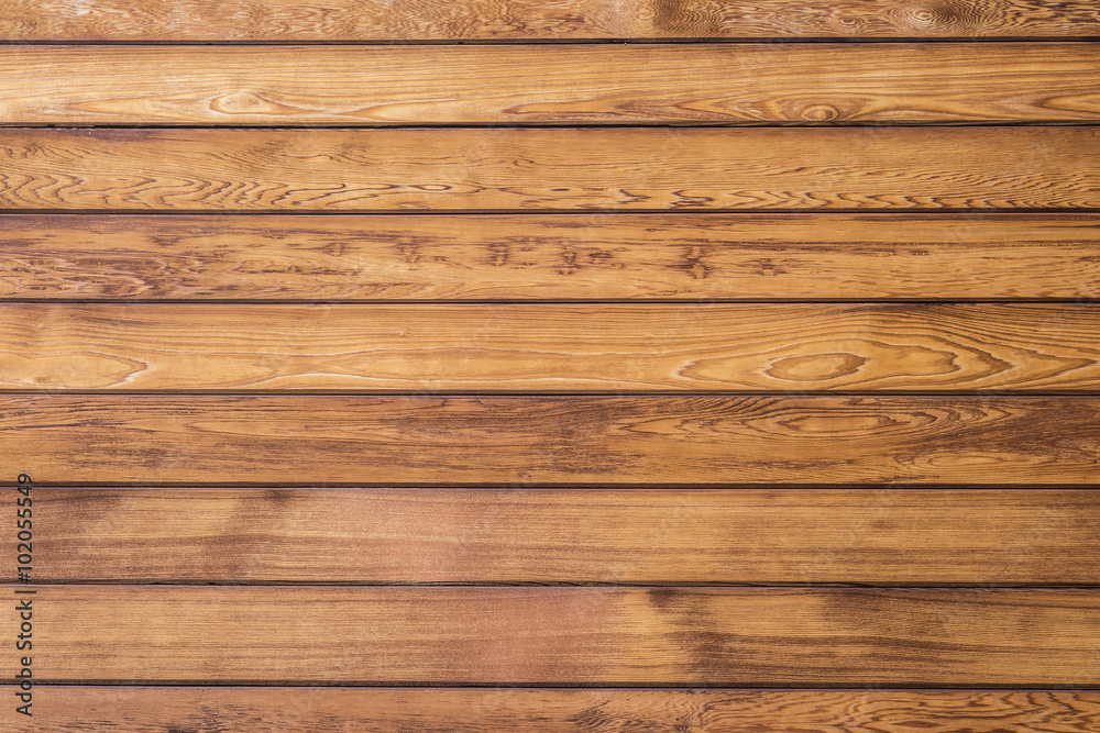 Naklejka premium Brown wood plank wall texture background