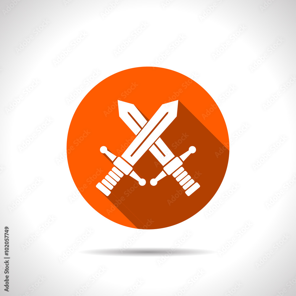 crossed swords vector icon crossed swords vector icon