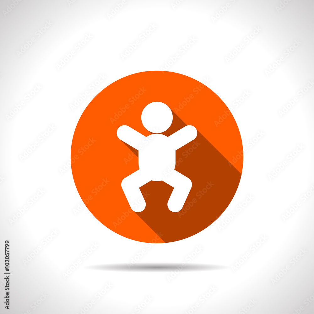 baby symbol, vector icon