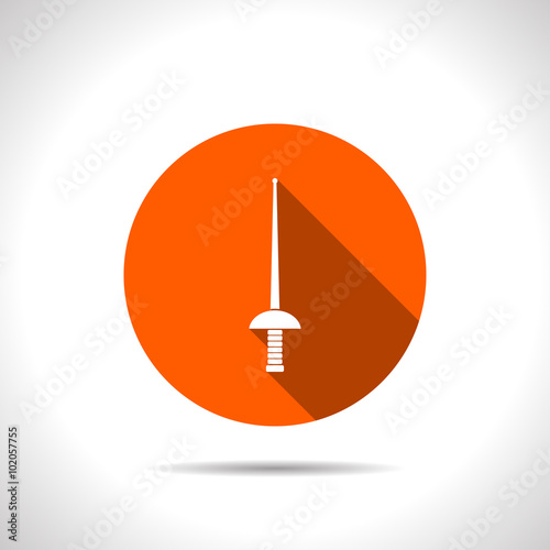 rapier epee vector icon
