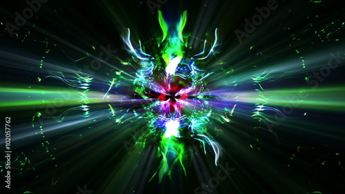 Abstract colourful lights background loop