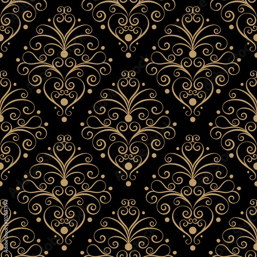 Curly seamless pattern