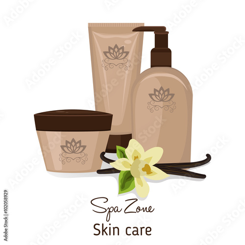 Spa theme object on white background.
