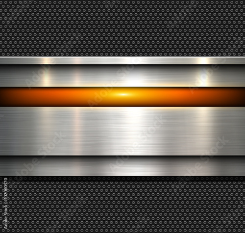 Background, polished metal texture