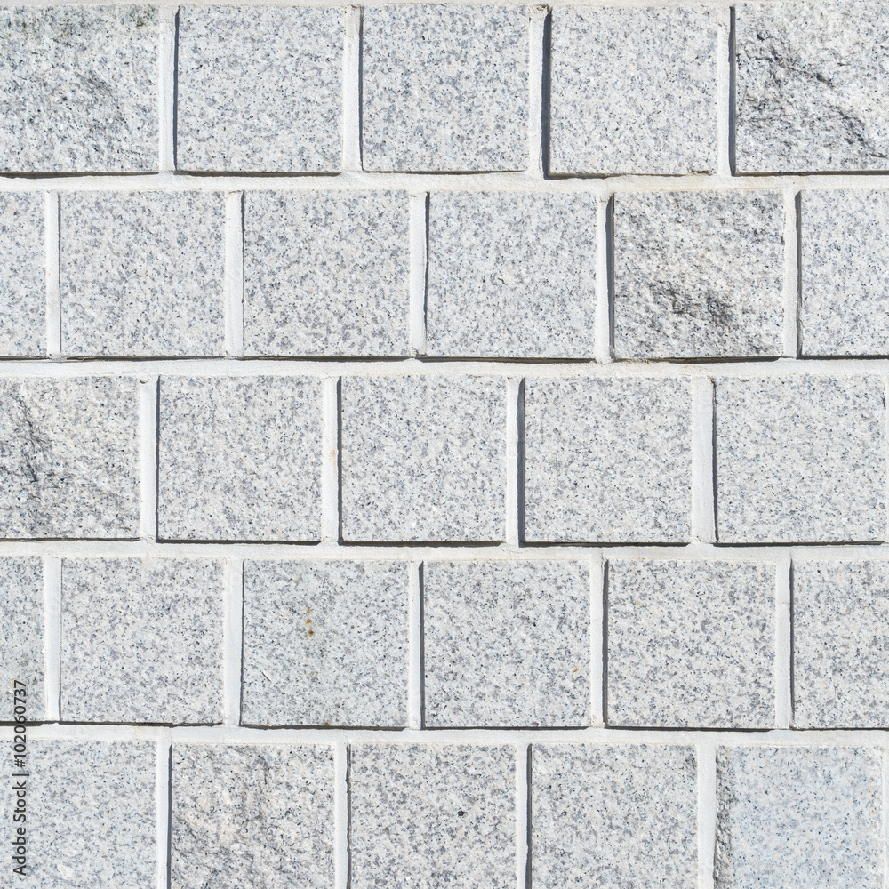 Naklejka premium White pattern brick wall texture and background.