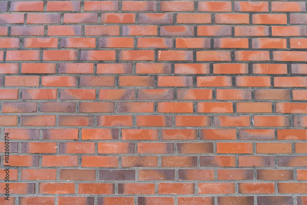 Obraz premium Red pattern brick wall texture and background.