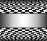 Abstract 3D Background black and white