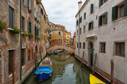 Gondola on one of the canals in Venice, Italy © Shchipkova Elena
