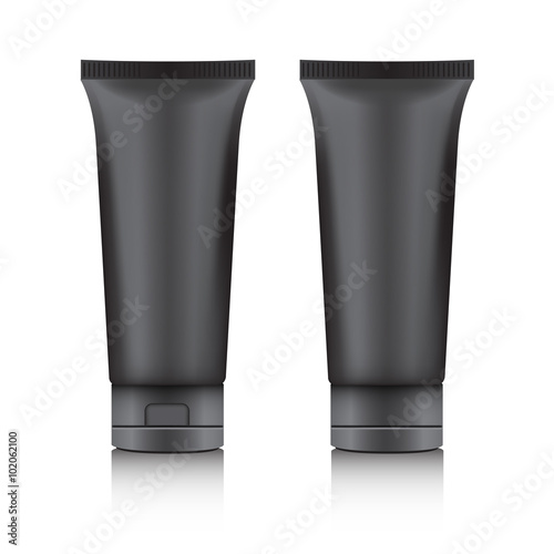 Cosmetic Packaging : Plastic Tube : Vector Illustration