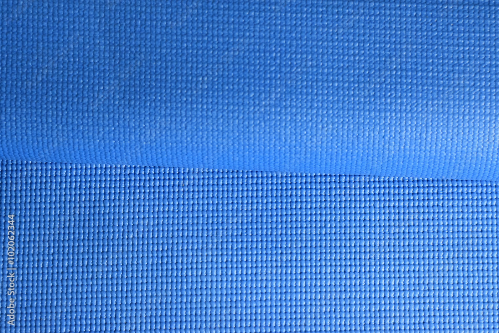 Folded Blue Fitness mat texture Folded Blue Fitness mat texture