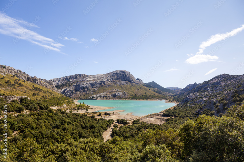 Cuber lake in Tramuntana, Mallorca island, Spain