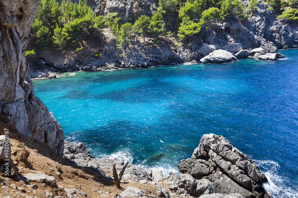 Sa Calobra coast, Mallorca island, Spain