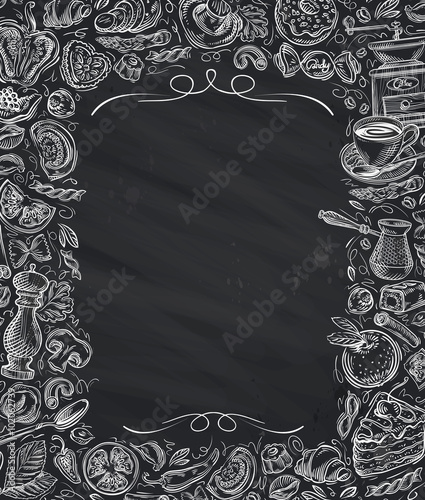 Restaurant, cafe vector menu design template