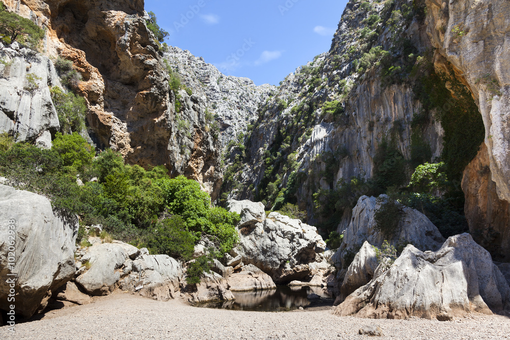 Torrent de Pareis, Mallorca island, Spain Torrent de Pareis, Mallorca island, Spain