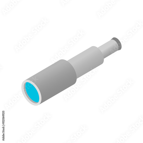 Spyglass isometric 3d icon