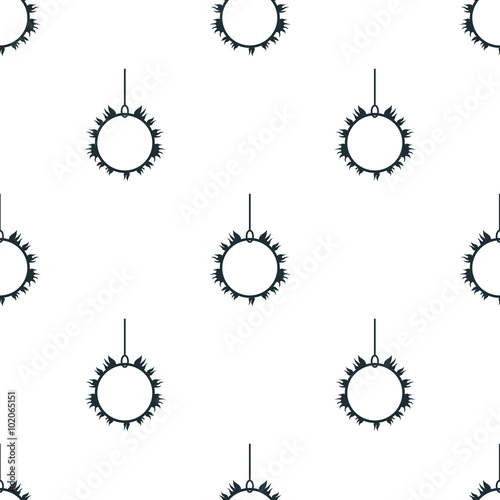 Burning circus ring icon