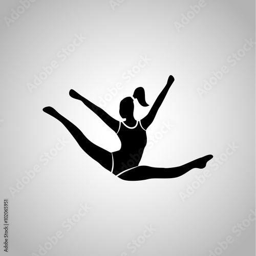 Circus gymnast icon