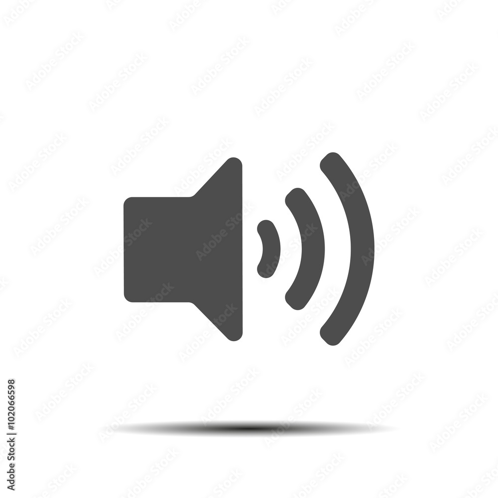 Sound Icon with shadow Sound Icon with shadow