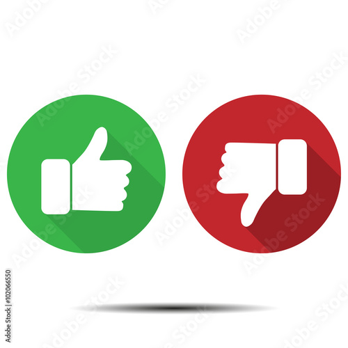 Thumbs up thumbs down