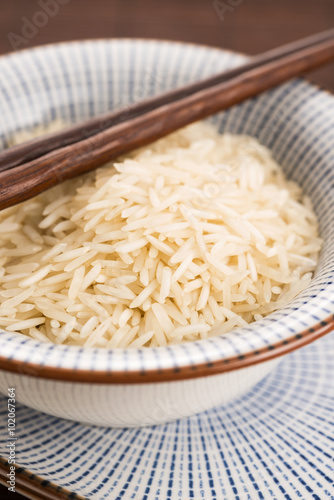 basmati rice in a bowl