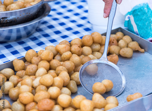 Greek delicious Loukoumades Pastry photo