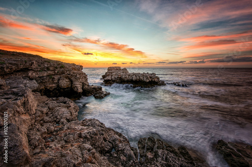 Seascape with rocks