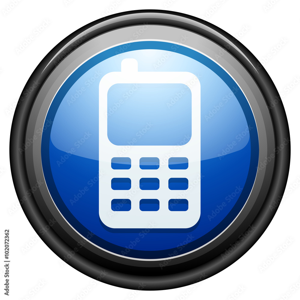 Mobile phone contact button Mobile phone contact button