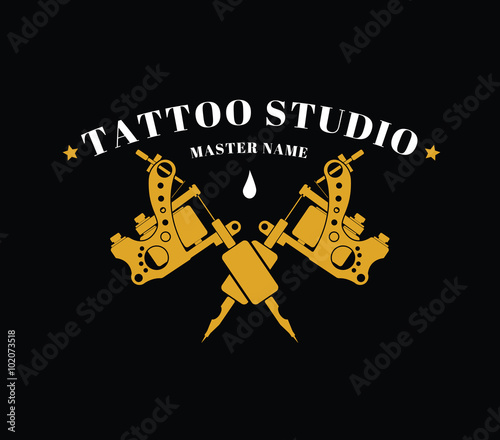 Design of a logo with a tattoo machines