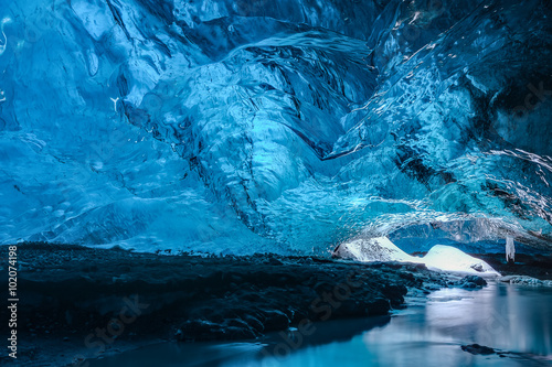 Fotografia Ice caves in Iceland