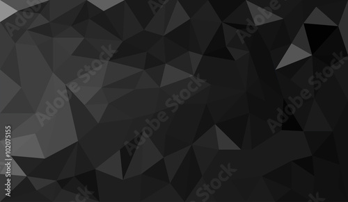 Black abstract geometric triangular polygon style illustration graphic background