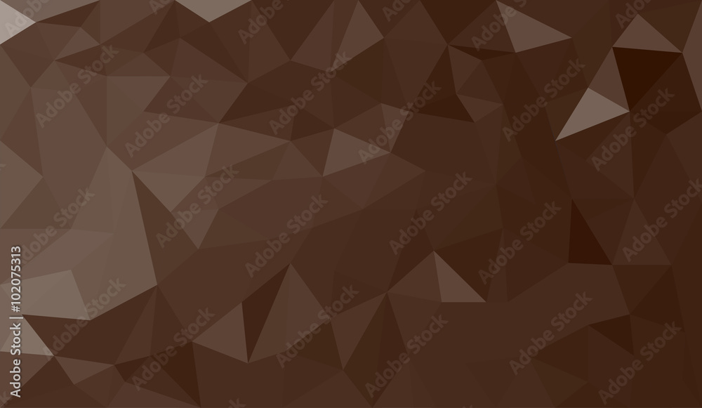 Obraz premium Brown abstract geometric triangular polygon style illustration graphic background