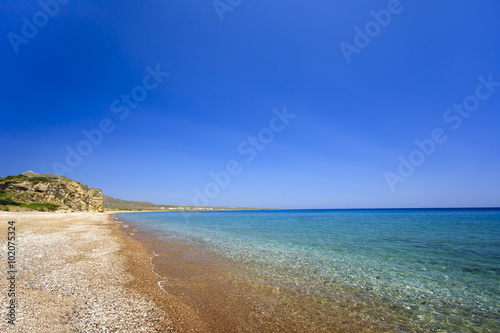 Beautiful beach in Kythera island, Greece.