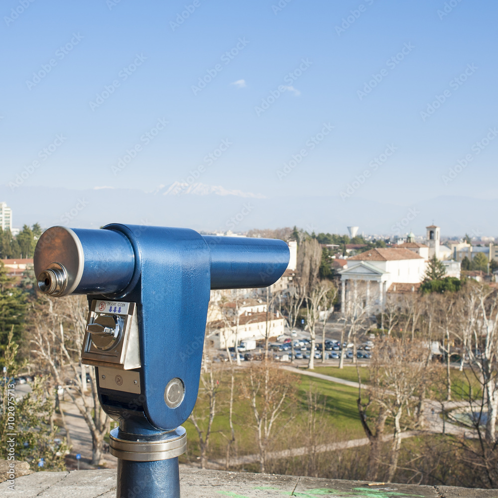 Coin Operated Telescope for Sightseeing. Coin Operated Telescope for Sightseeing.