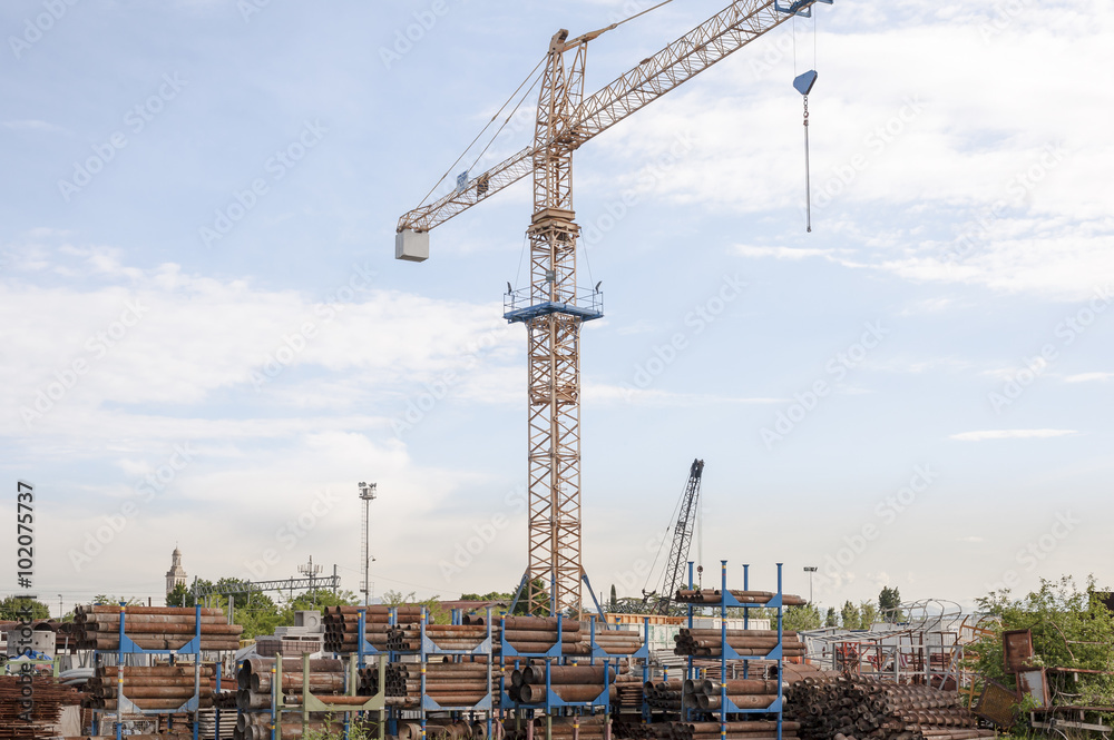 Excavation and laying pipes. Excavation and laying pipes.