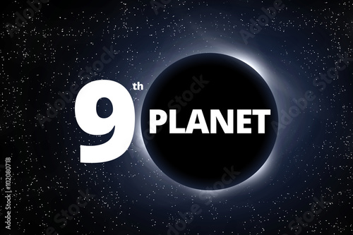 Fototapeta Naklejka Na Ścianę i Meble -  New 9 planet discovery. Ninth gas giant opening. Cosmic news.