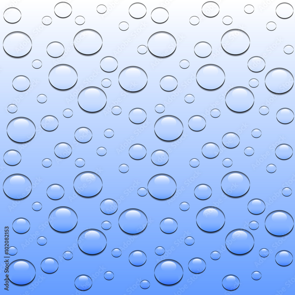 Transparent water drop. Isolated vector illustration Transparent water drop. Isolated vector illustration