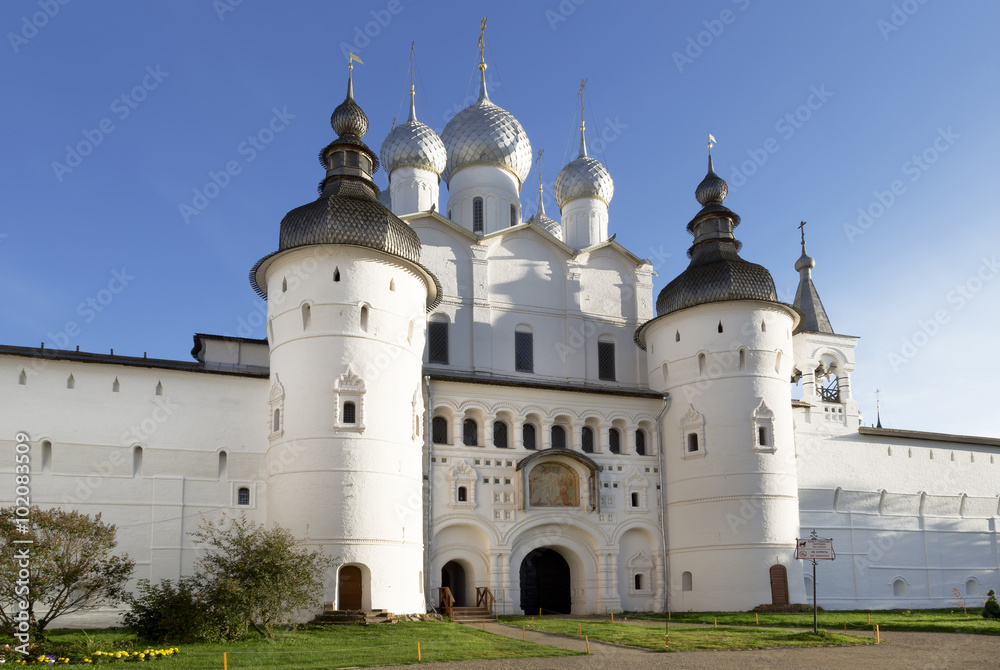 The Kremlin of Rostov the Great in summer, Russia