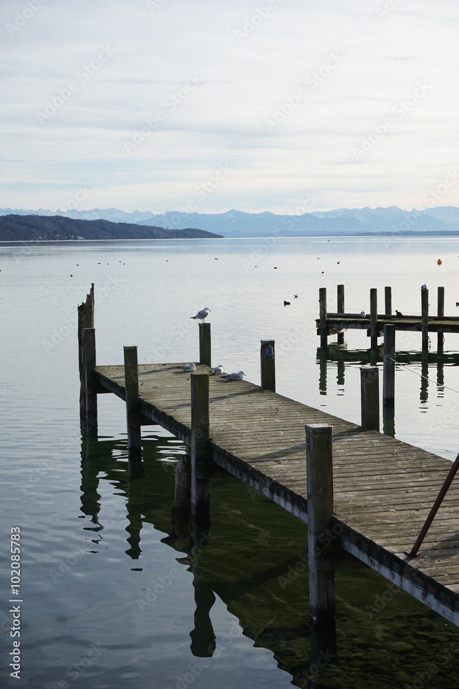 Am Starnberger See im Winter