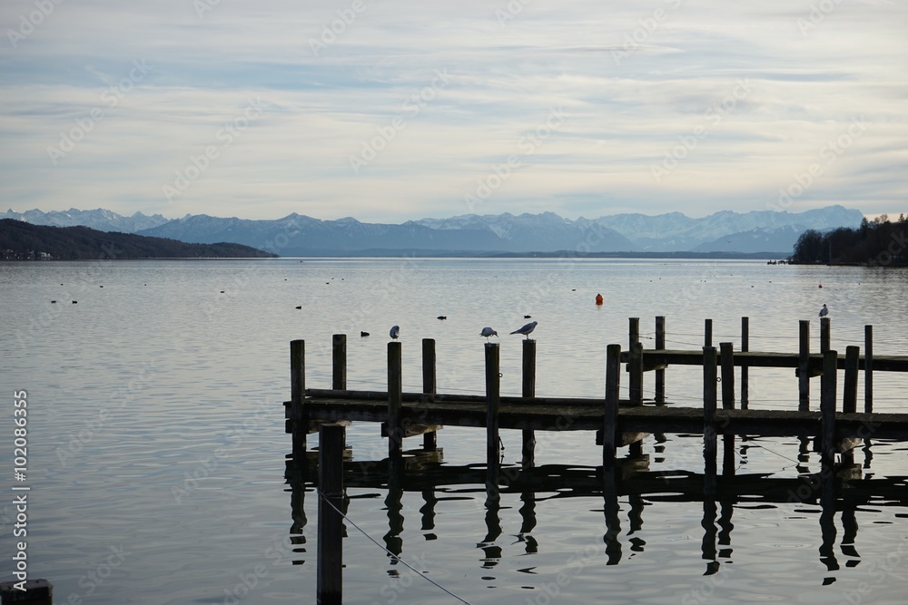 Starnberger See im Winter 