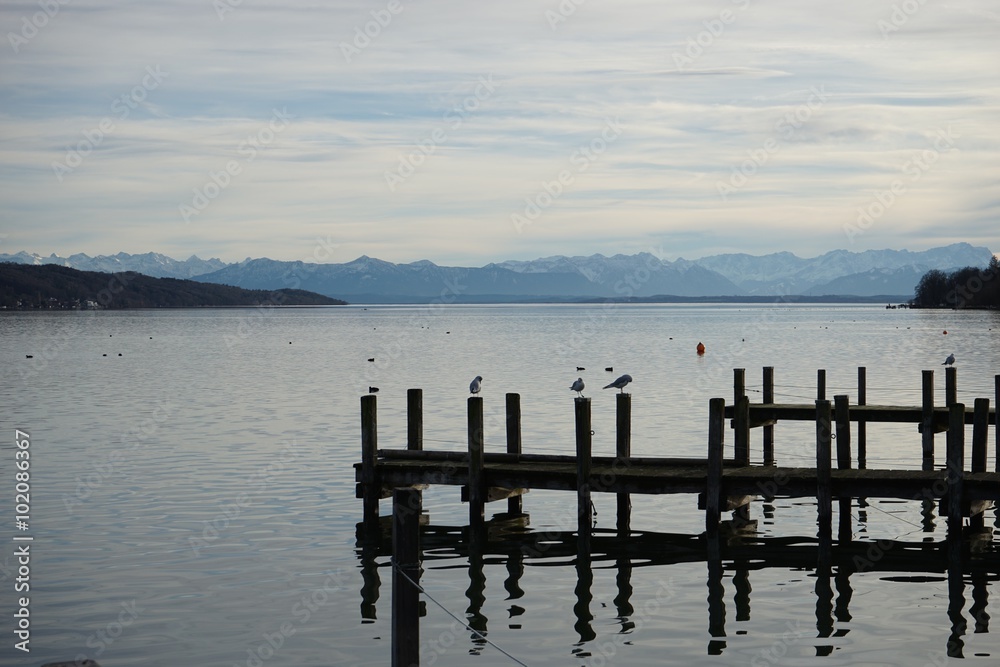 Starnberger See im Winter 
