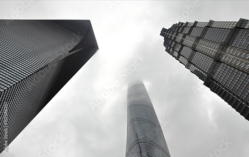 Skyscrapers in Shanghai, China, Asia photo