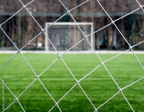 Fotografía Goalposts through the net