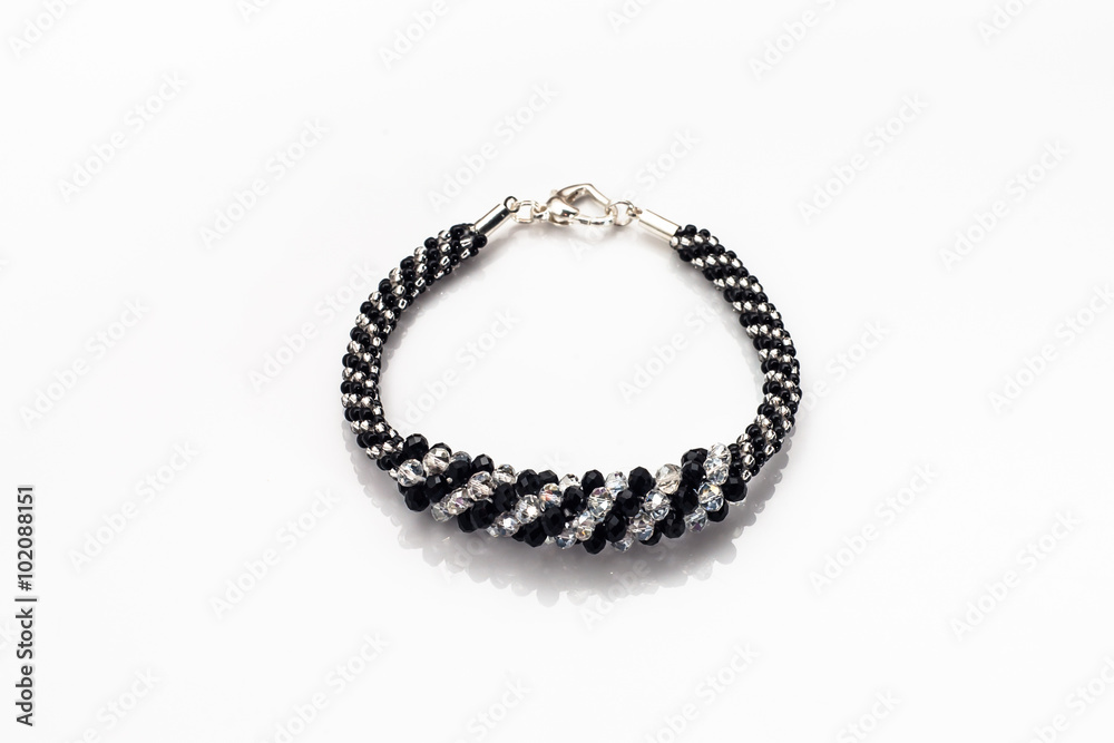 Elegant bracelet isolated on a white background. Elegant bracelet isolated on a white background.