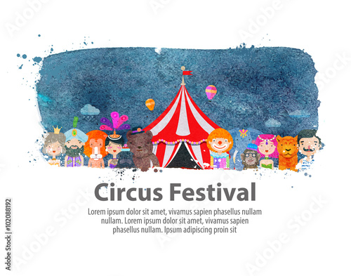 circus. vector illustration