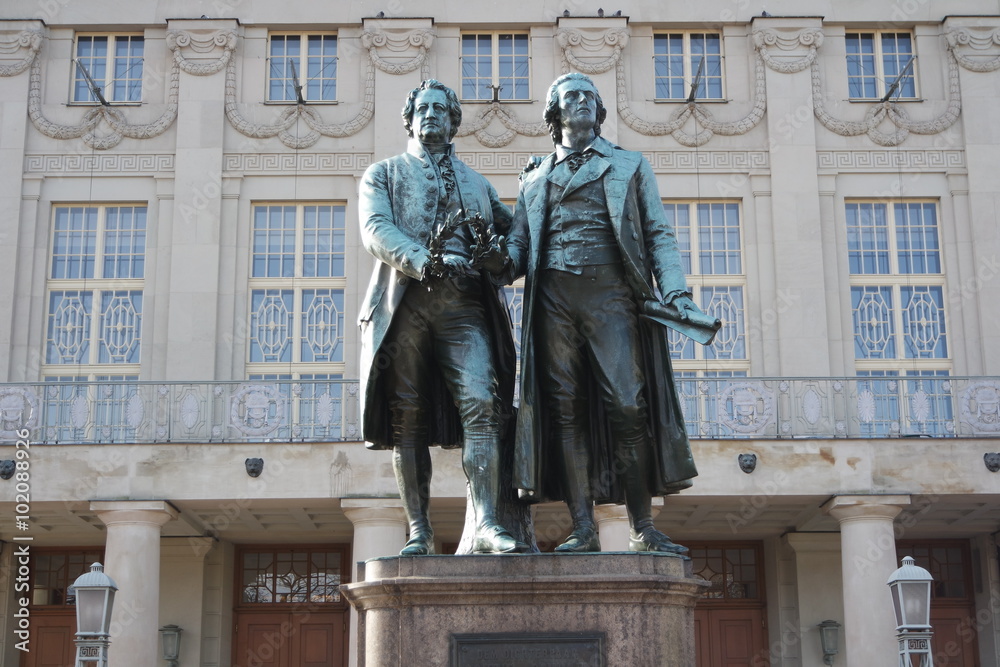 Wunschmotiv: Goethe und Schiller in Weimar #102088926