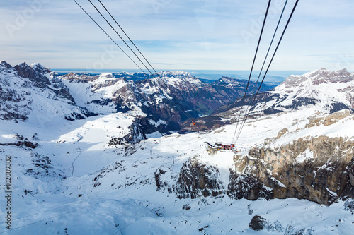 Views from the ski resort Engelberg, Switzerland